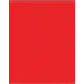 10 x 12" - 2 Mil Red Reclosable Poly Bags