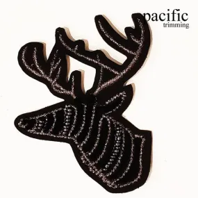 3 1/2" Deer Patch Iron On : PA190143