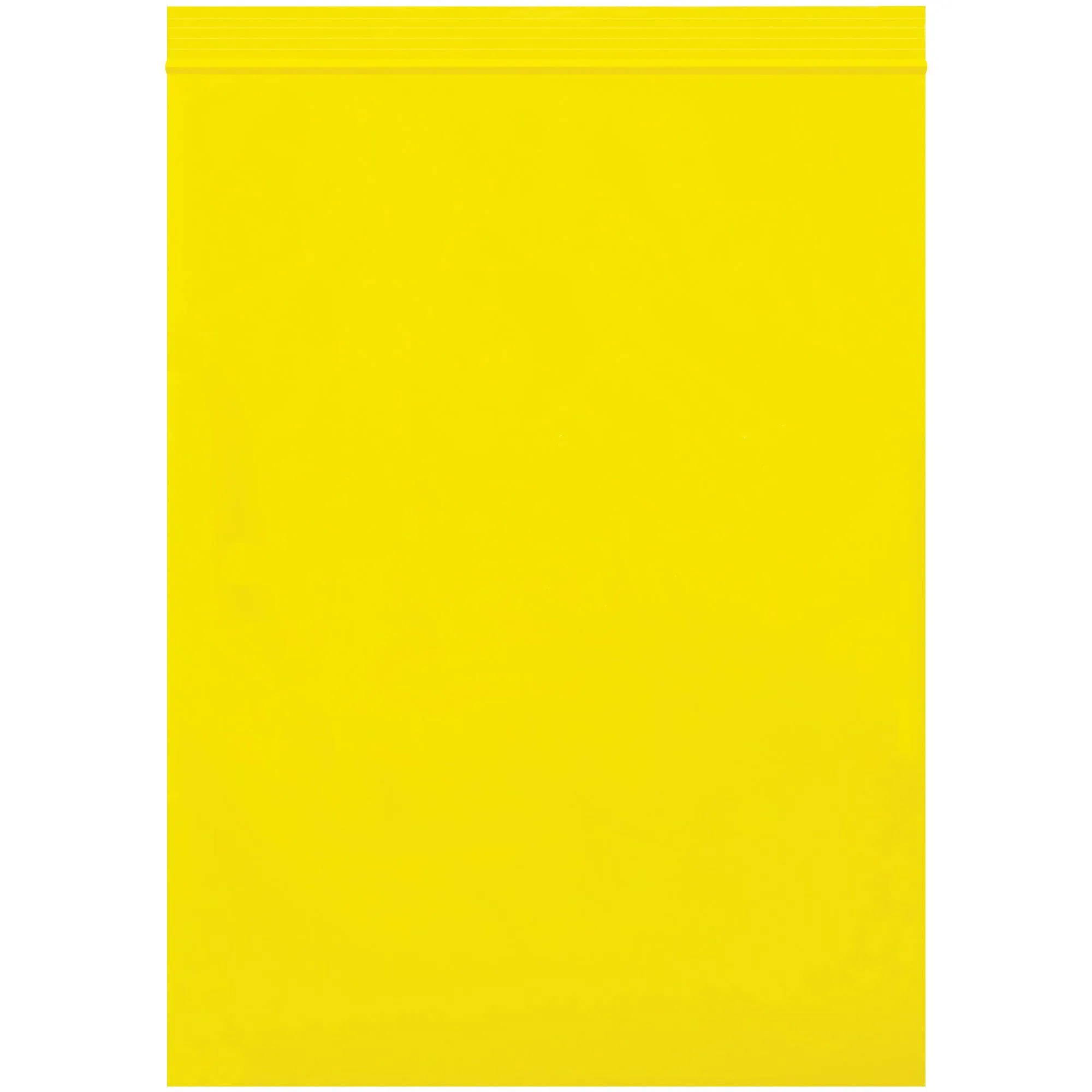 9 x 12" - 2 Mil Yellow Reclosable Poly Bags