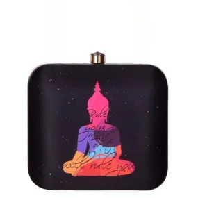 Artklim Buddha Printed Clutch