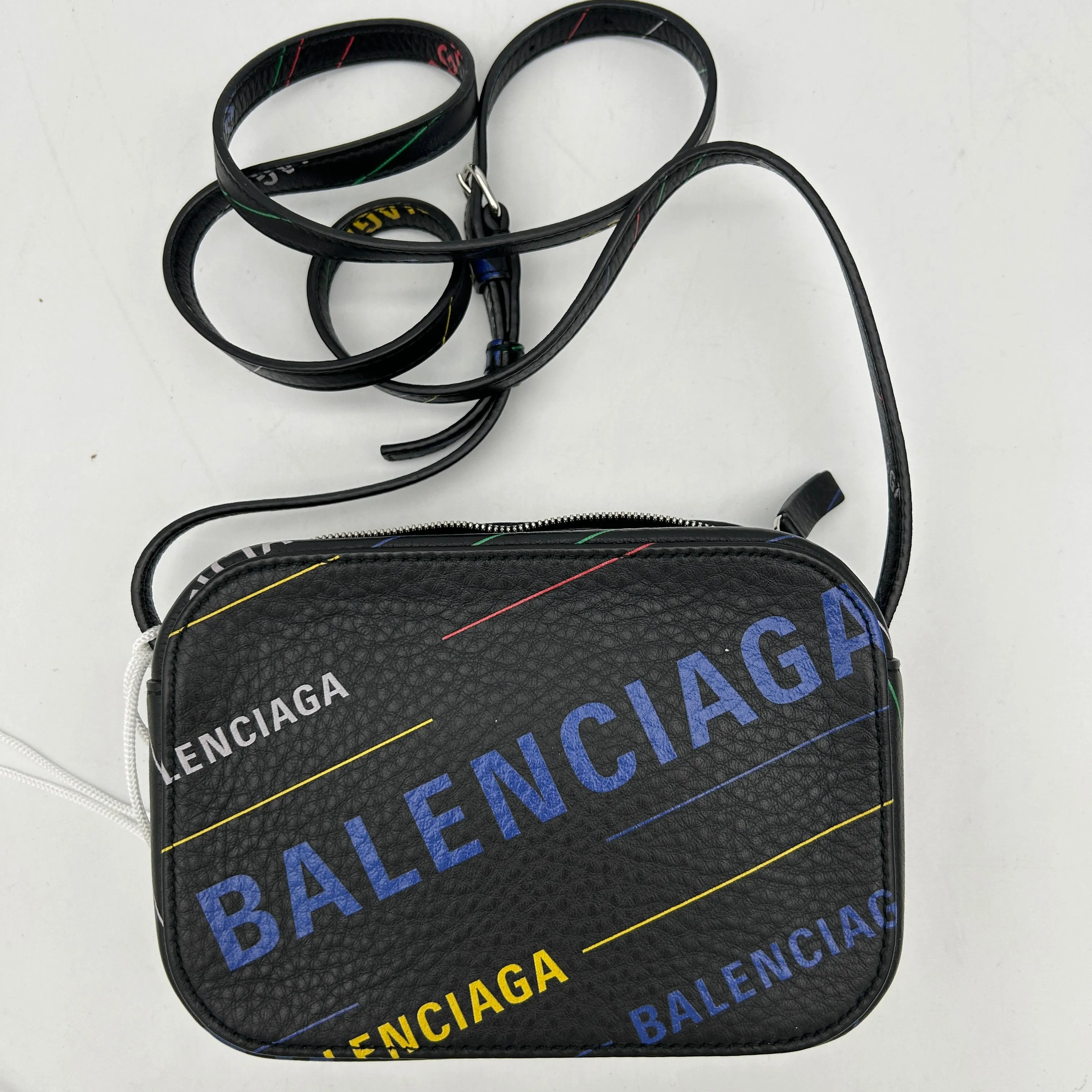 Balenciaga Everyday Multicolor Leather Camera Bag XS