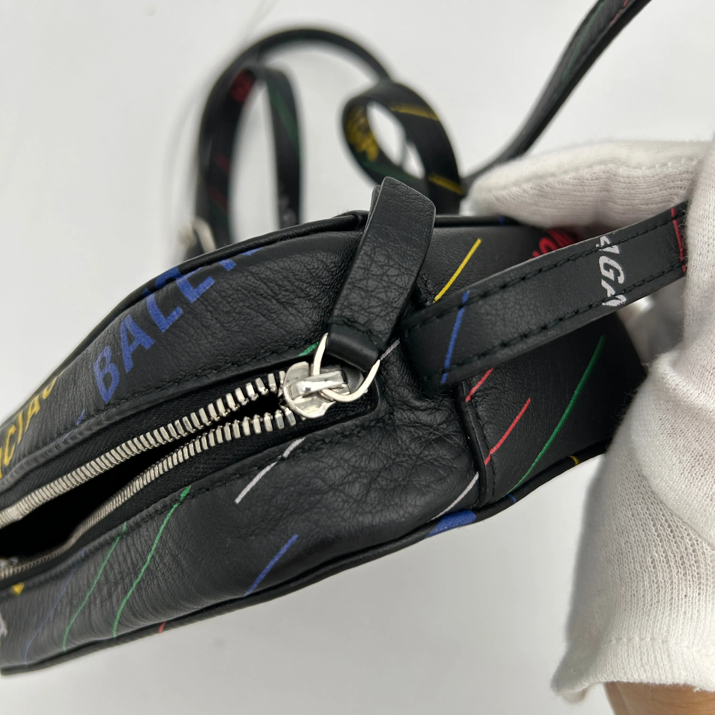 Balenciaga Everyday Multicolor Leather Camera Bag XS