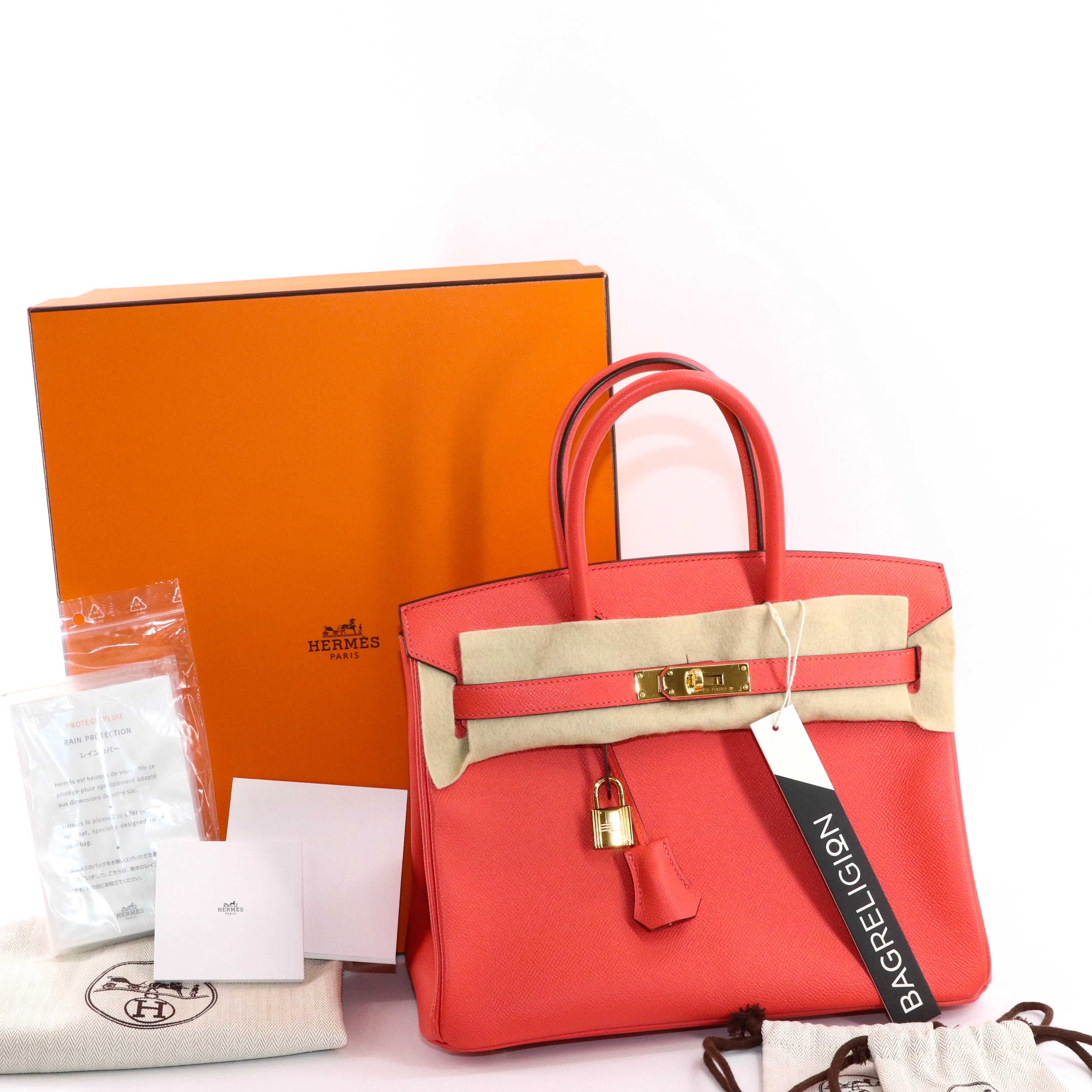 Birkin 30 Rose Jaipur in Epsom Leather GHW