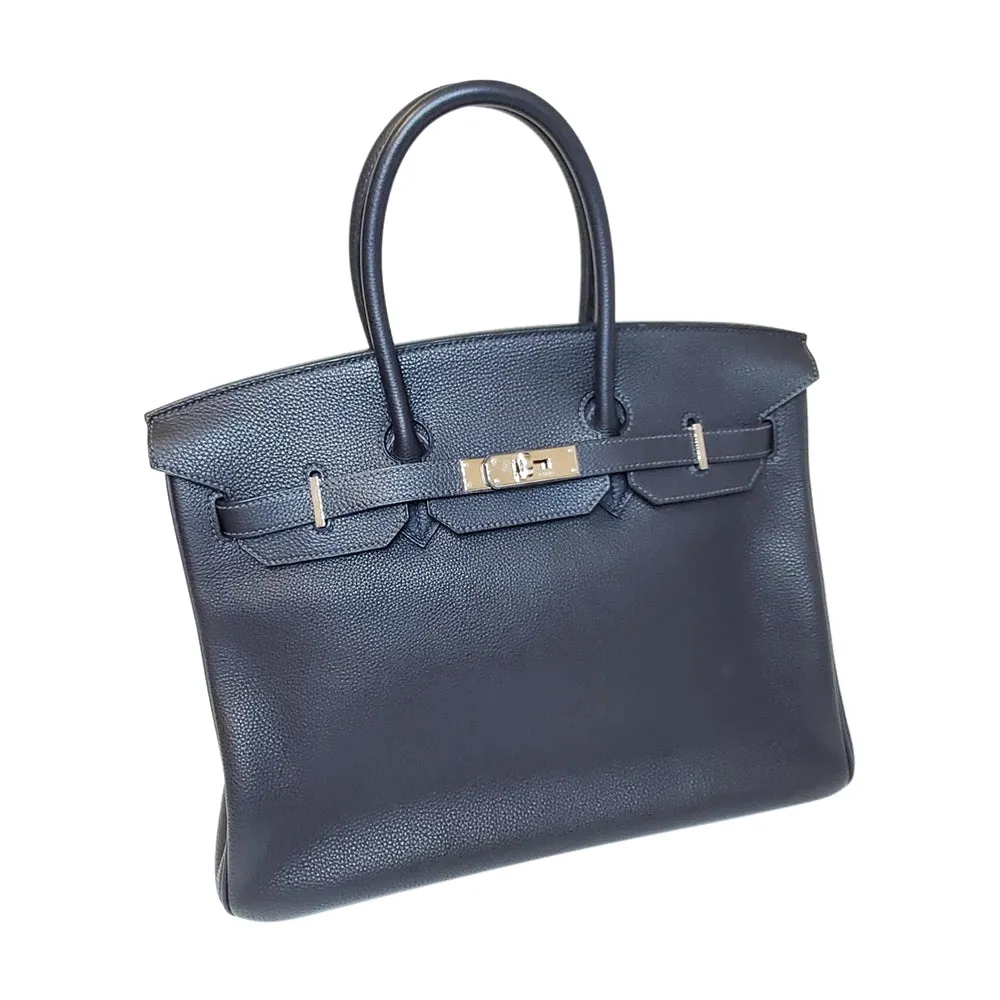 Birkin 35 Togo Leather in Bleu Indigo with PHW