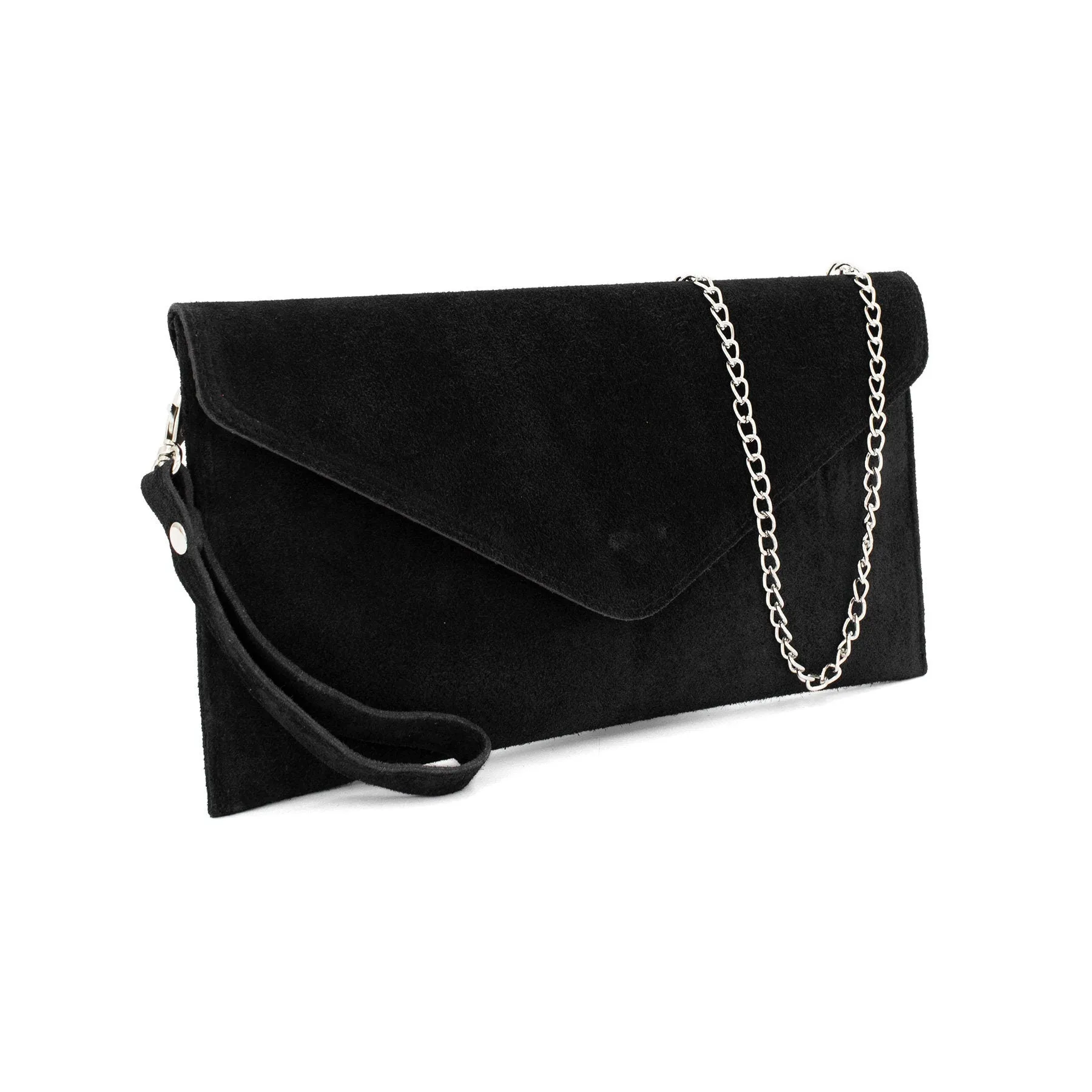 Black Envelope Clutch Bag