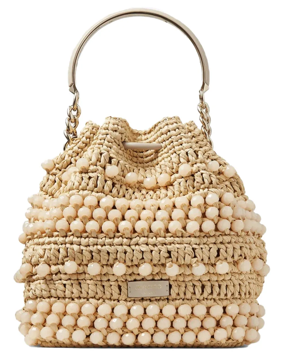 Bon Bon Bucket Bag in Natural Gold