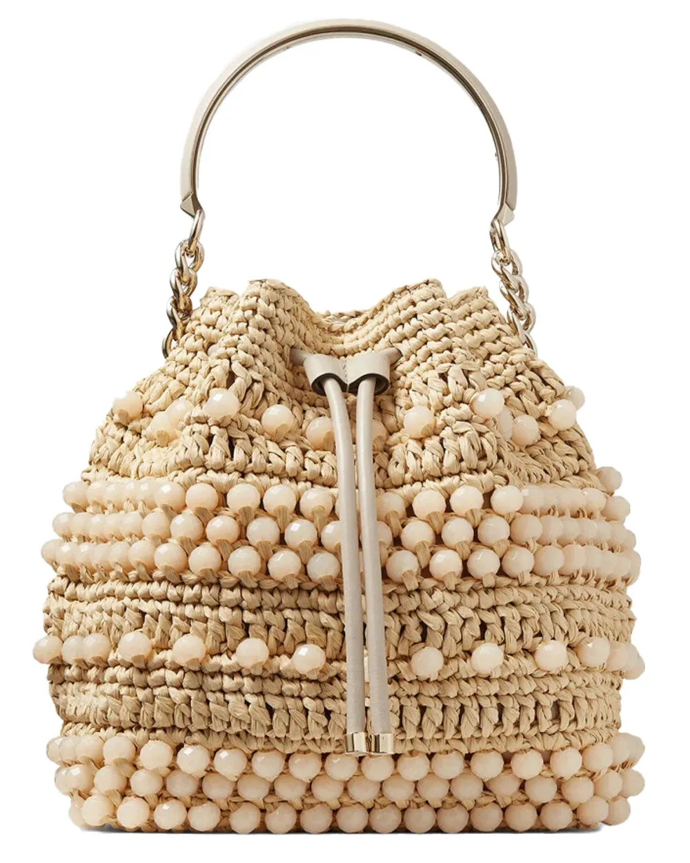 Bon Bon Bucket Bag in Natural Gold