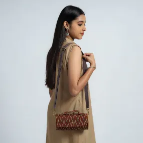 Brown - DIY Round Sling Bag / Clutch With Changeable Sleeve