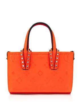 Cabata Nano Calf Leather Tote Bag in Fluo Orange