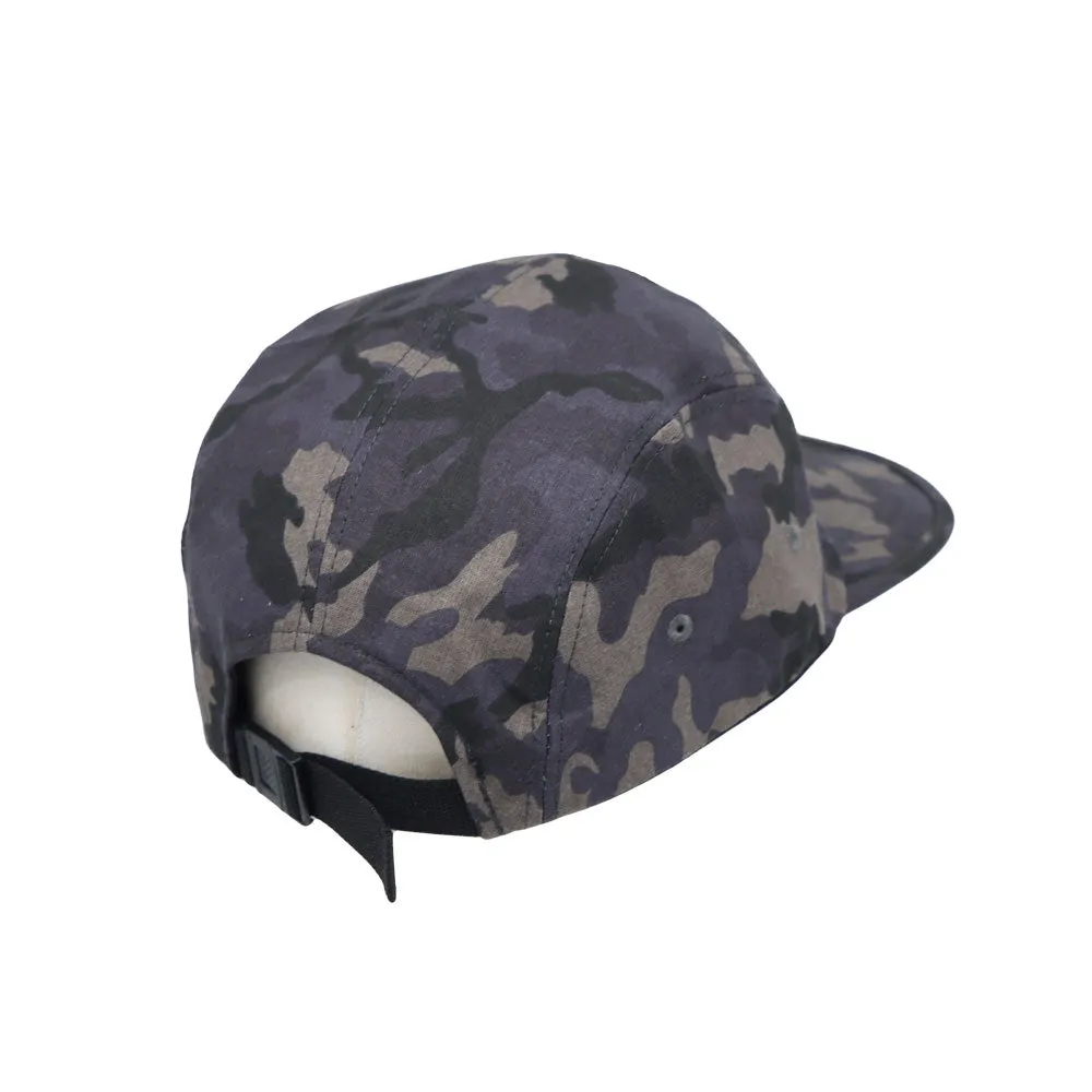 Camouflage Military Street Cap Cotton Camp Cap Lightweight 5 Panel Flat Bill Trail Hat CT21448