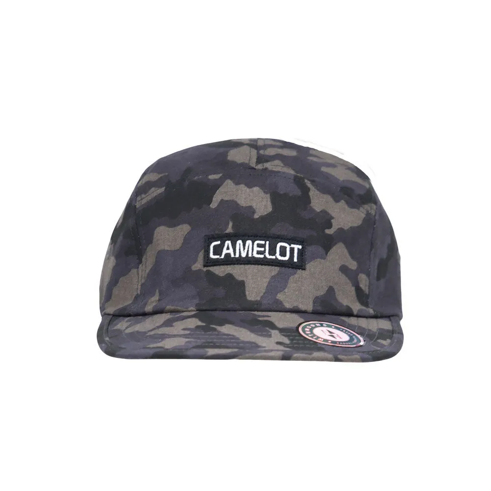 Camouflage Military Street Cap Cotton Camp Cap Lightweight 5 Panel Flat Bill Trail Hat CT21448