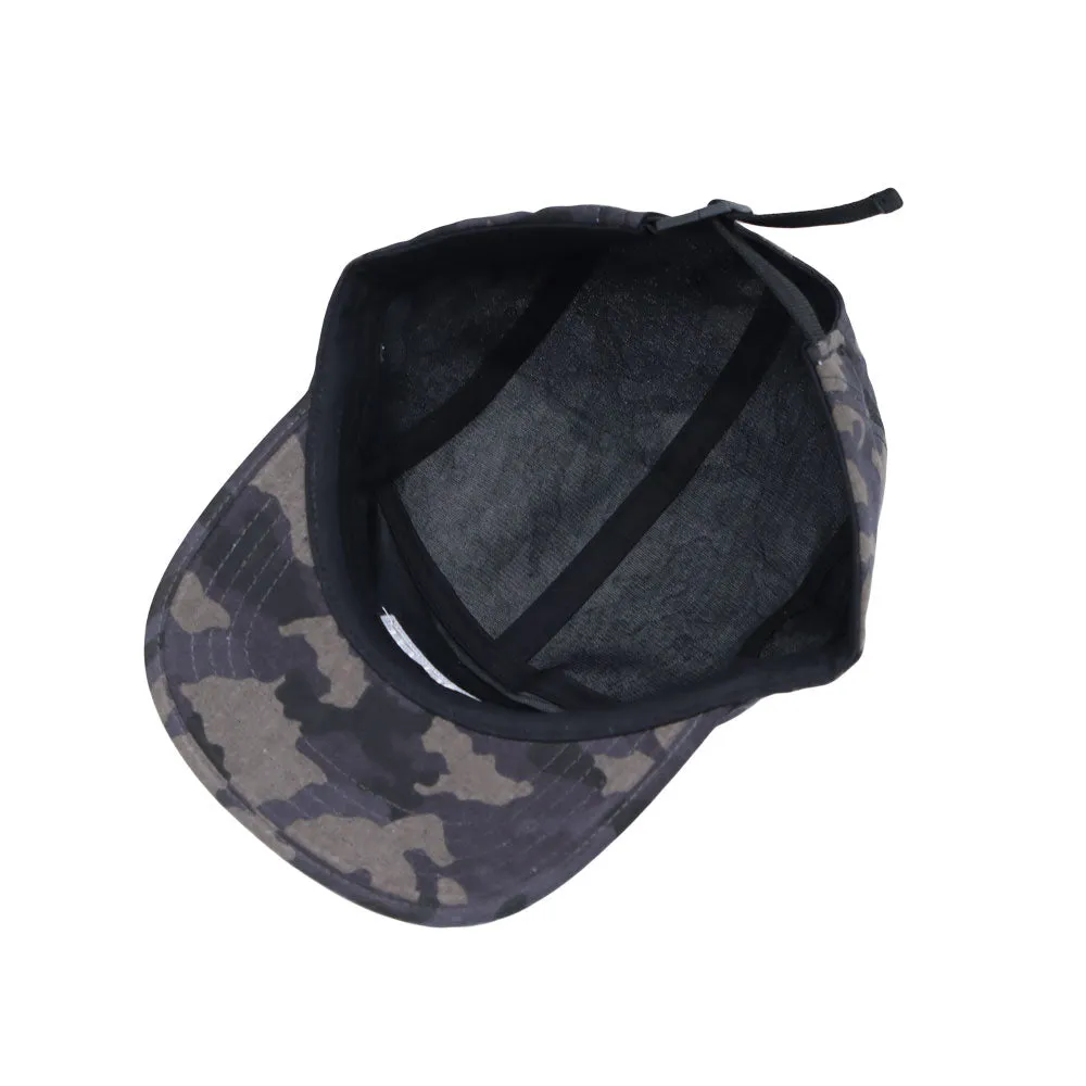 Camouflage Military Street Cap Cotton Camp Cap Lightweight 5 Panel Flat Bill Trail Hat CT21448