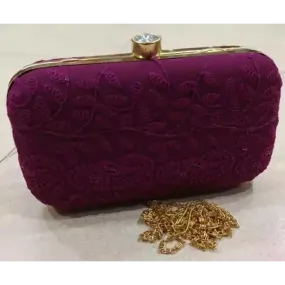 Classy Fabric Embroidered Clutches for Women