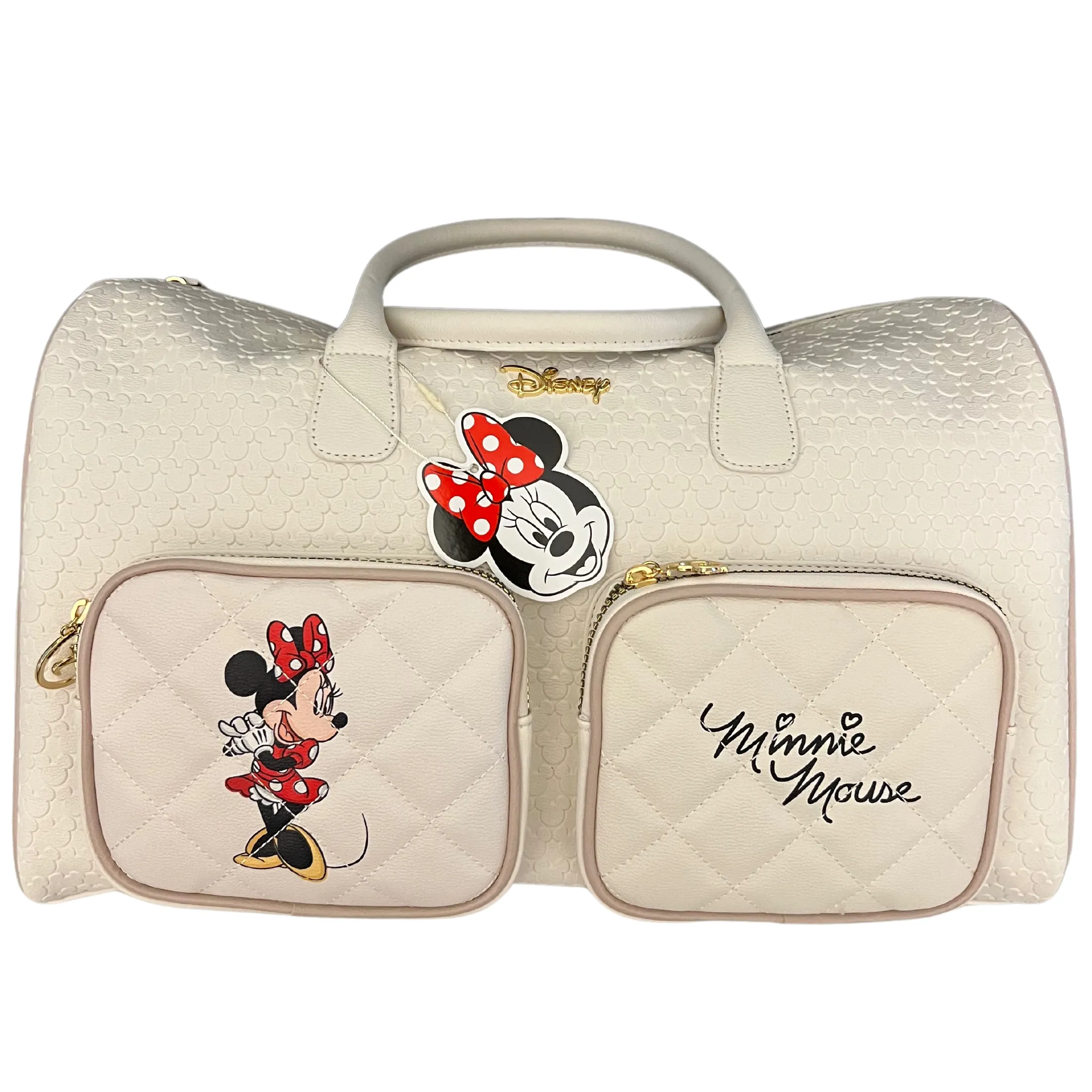 Disney Minnie Mouse Weekender Quilted Pattern Travel Bag Duffel