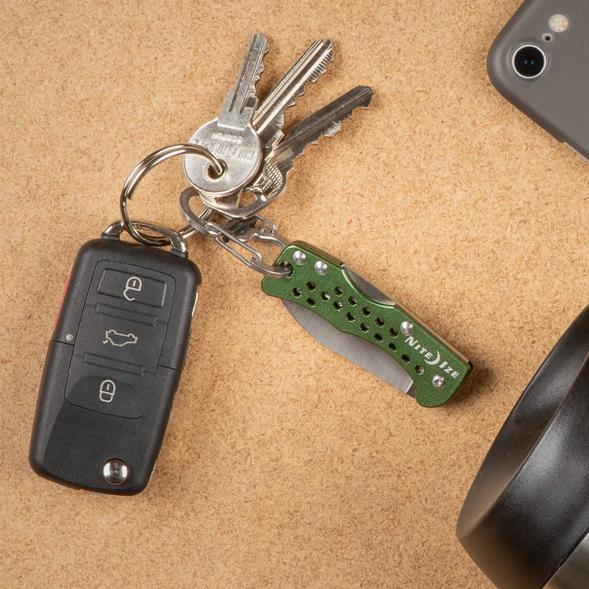 DoohicKey Key Chain Knife Olive