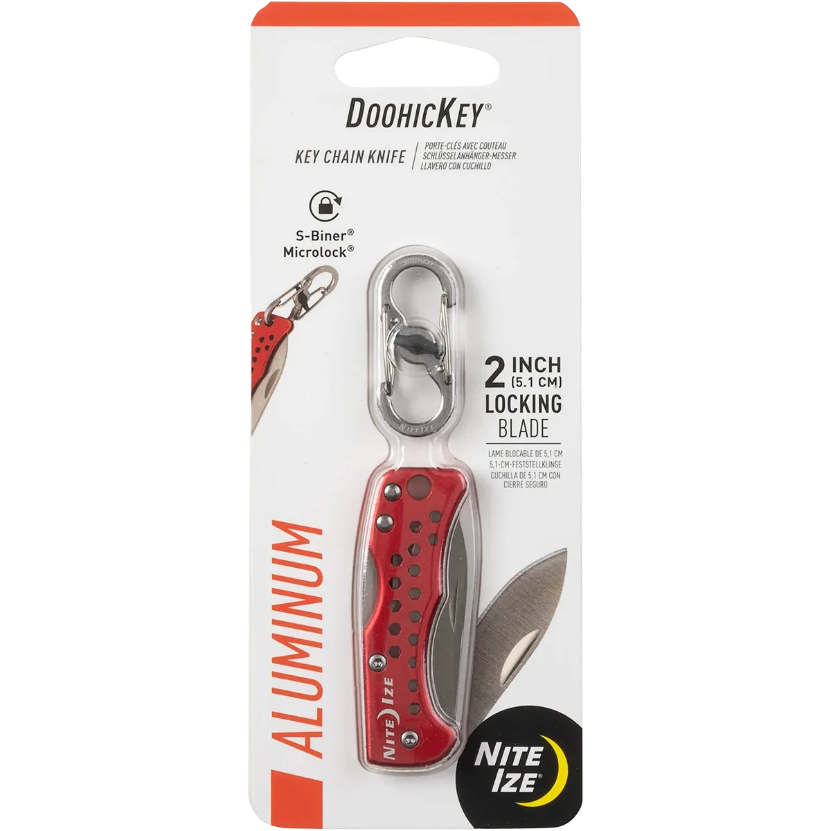 DoohicKey Key Chain Knife Red