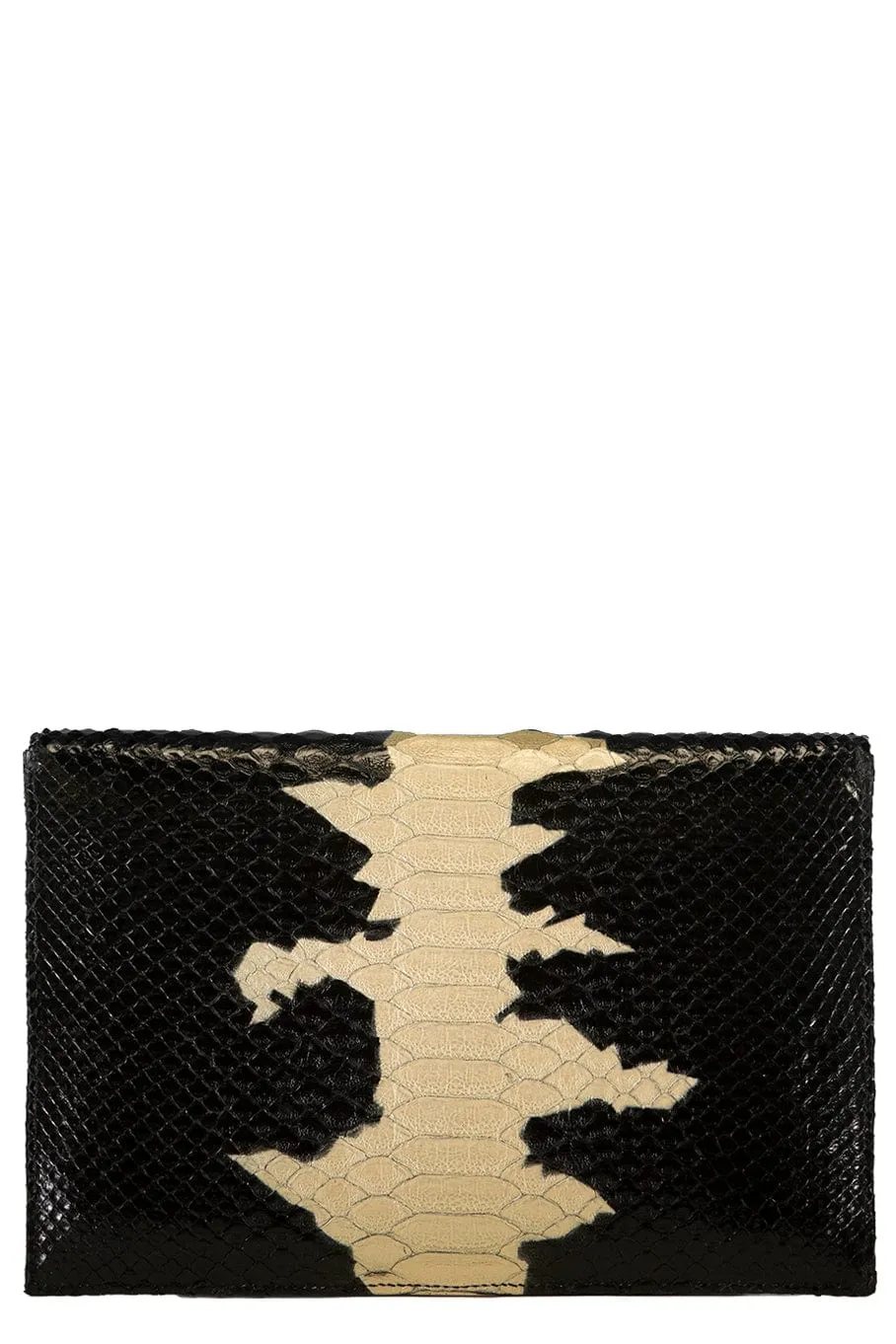 Envelope Clutch - Black Gold