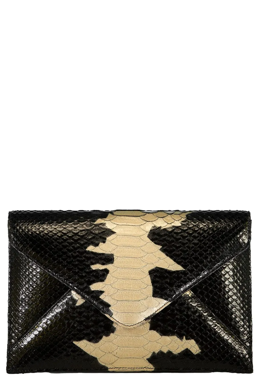 Envelope Clutch - Black Gold