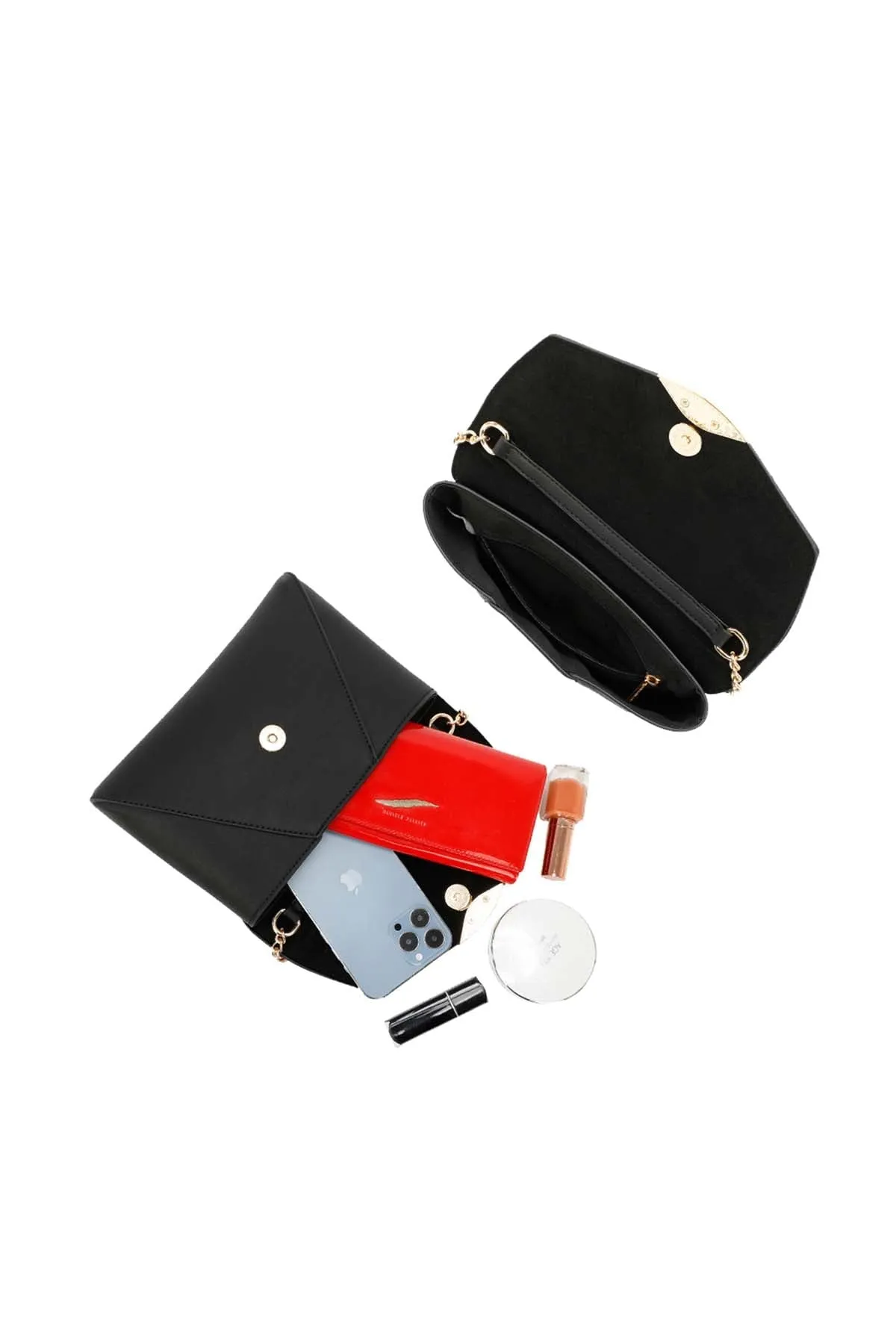 Envelope Clutch in Black