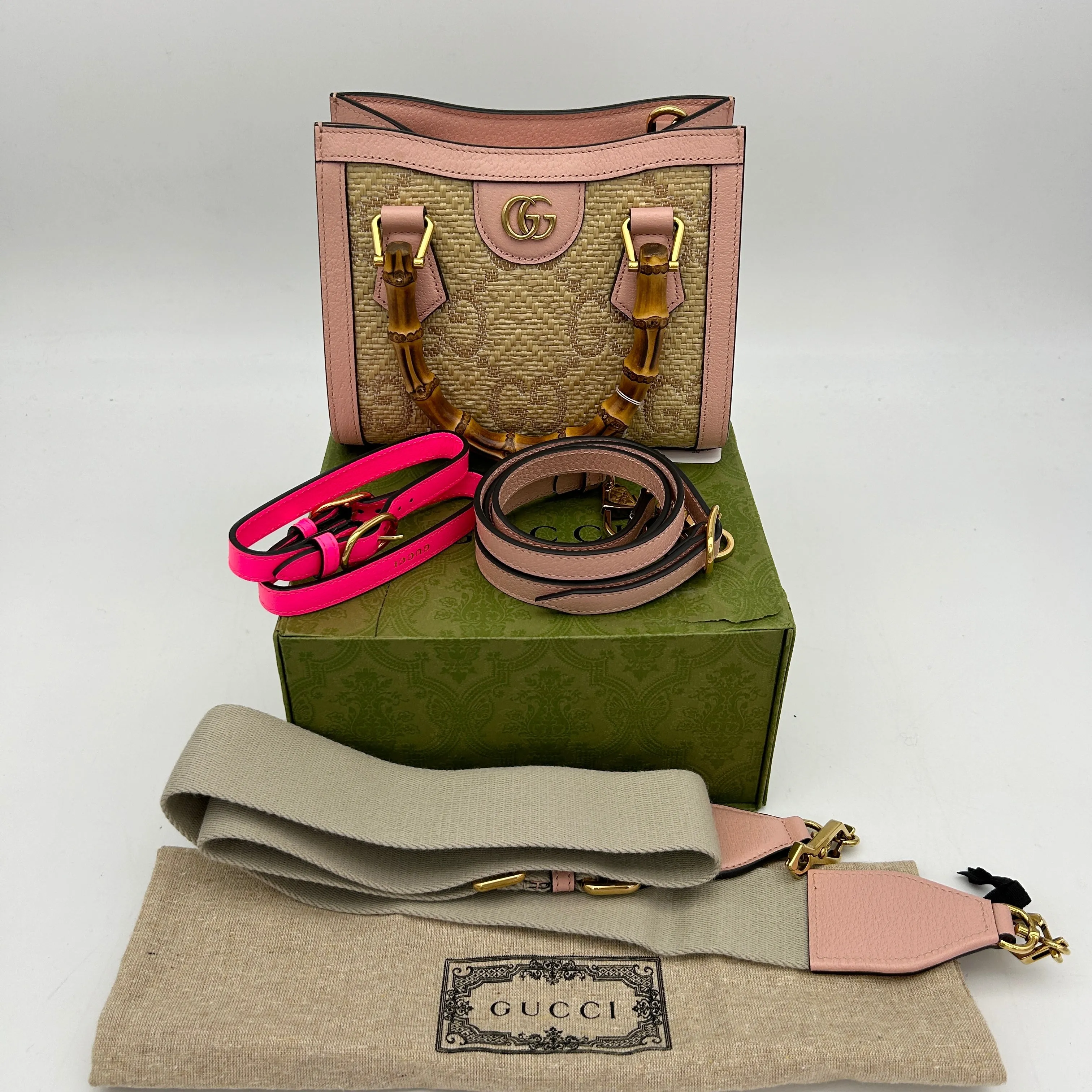 Gucci Diana Mini Tote Pink Japan Exclusive Bag