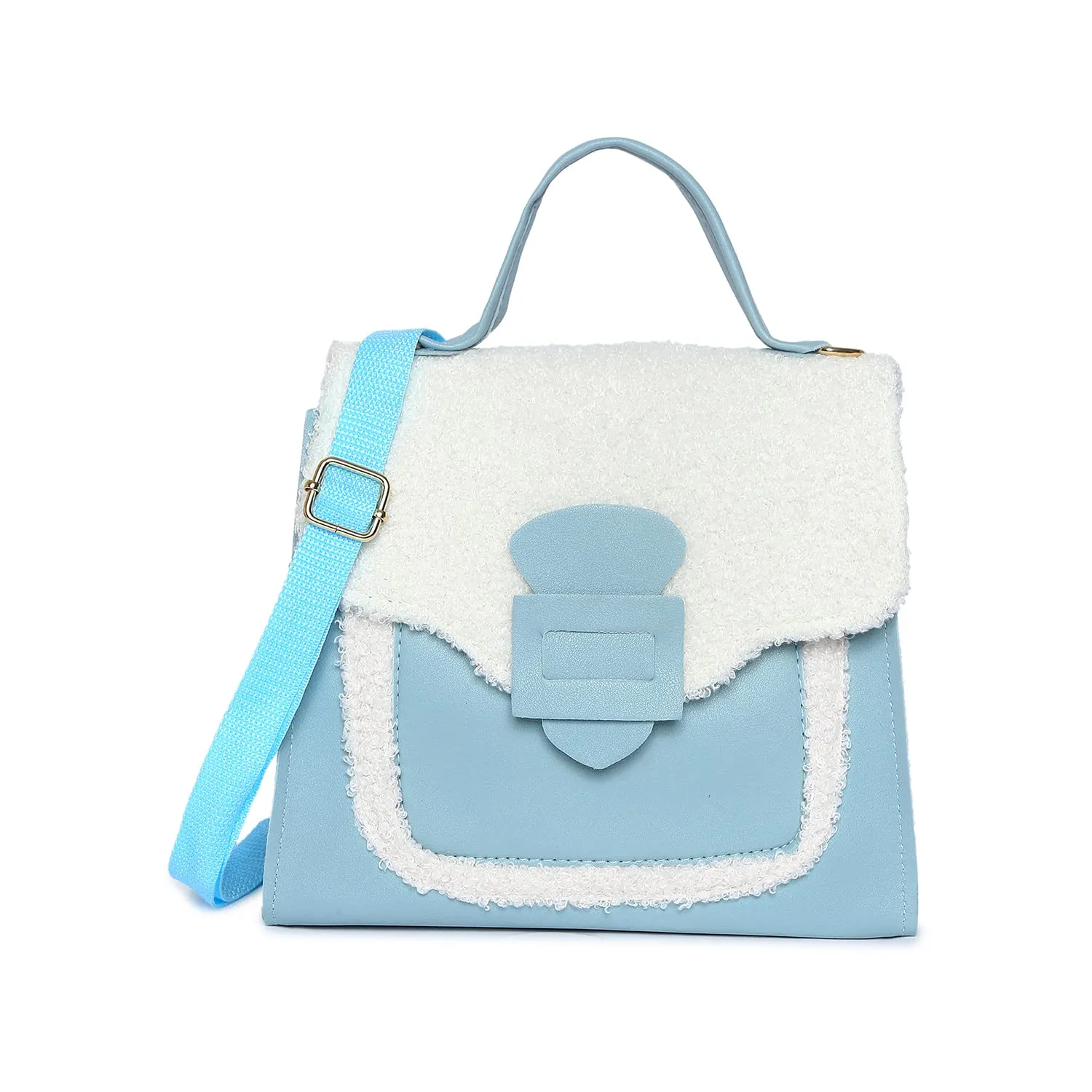 Haute Sauce Textured Hand Bag with Magnet Lock (AZ_HSHB1007)