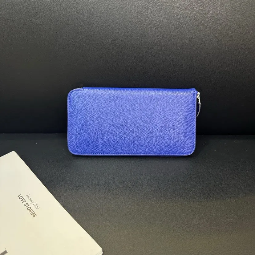 Hermes Blue Wallet Card Holder