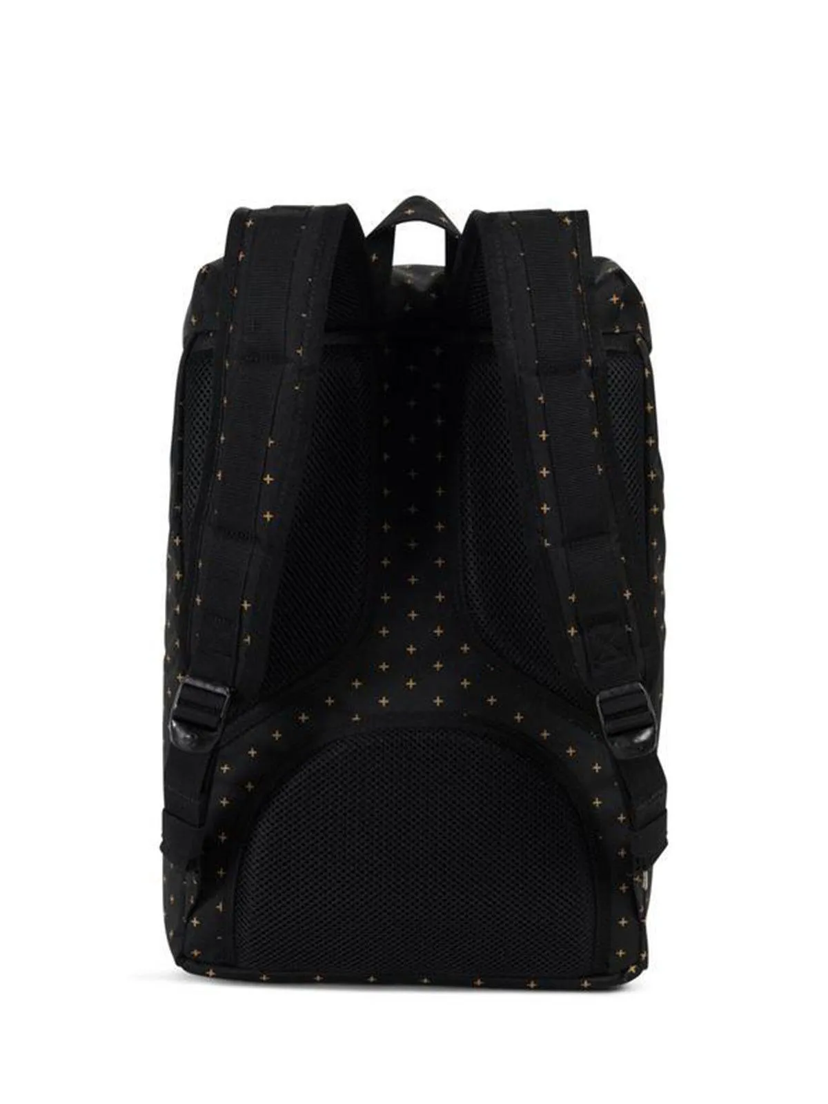 Herschel Little America Mid Backpack Black Grid Lock Gold 17L