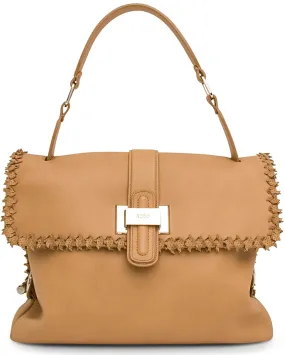 Large Top Handle Bag in Camel