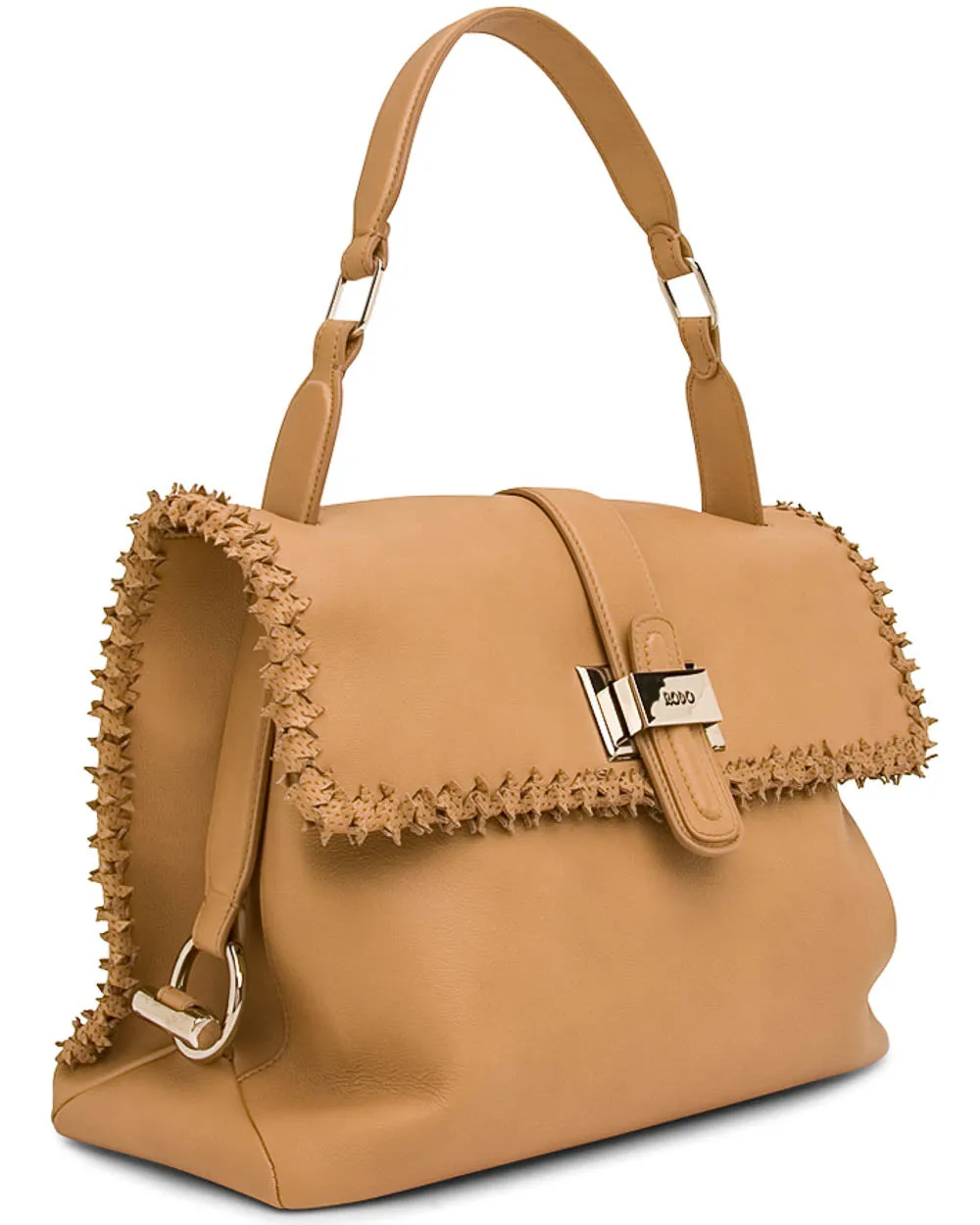 Large Top Handle Bag in Camel