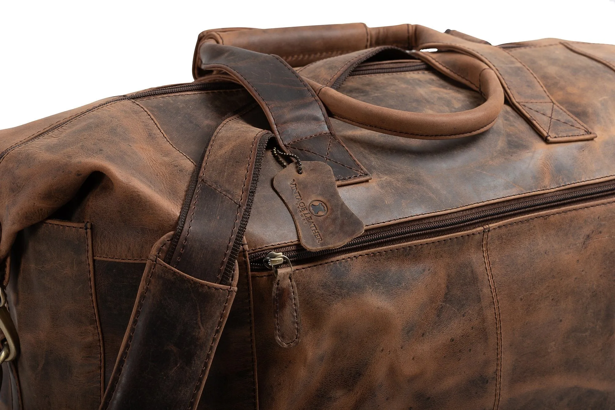 Leather Weekender Bag - Altico