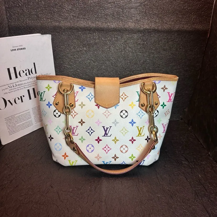 Louis Vuitton Multicolor Monogram Bow Handbag 27cm