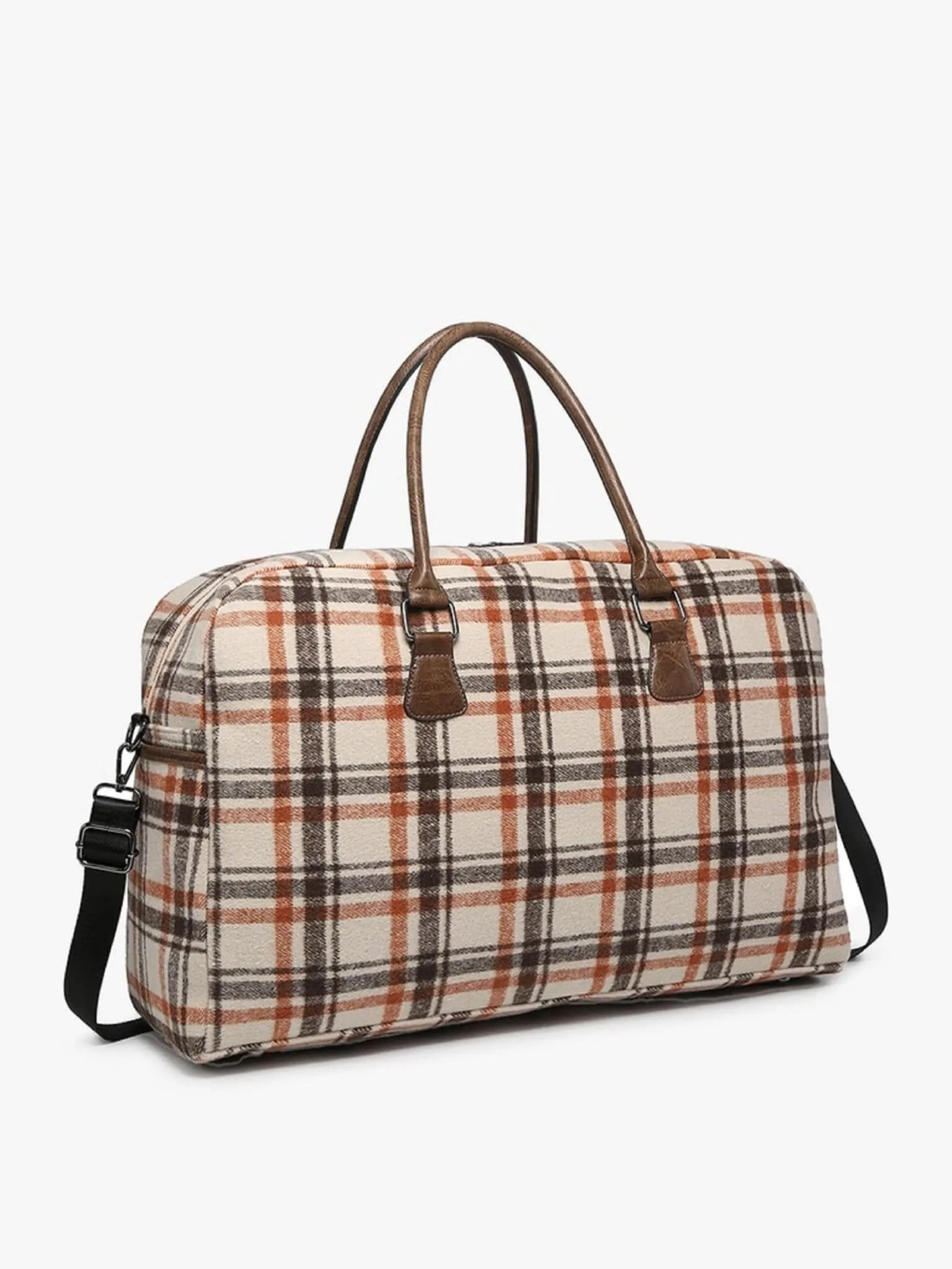 M1909PLD Buffalo Plaid Duffel Weekender Bag