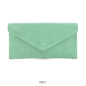 Mint Green envelope clutch bag