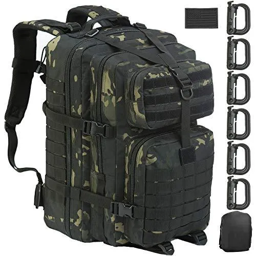 MROYALE™ 45L Tactical Outdoor Hiking Bag | 3 Day Bug Out Army MOLLE Backpack Rucksack