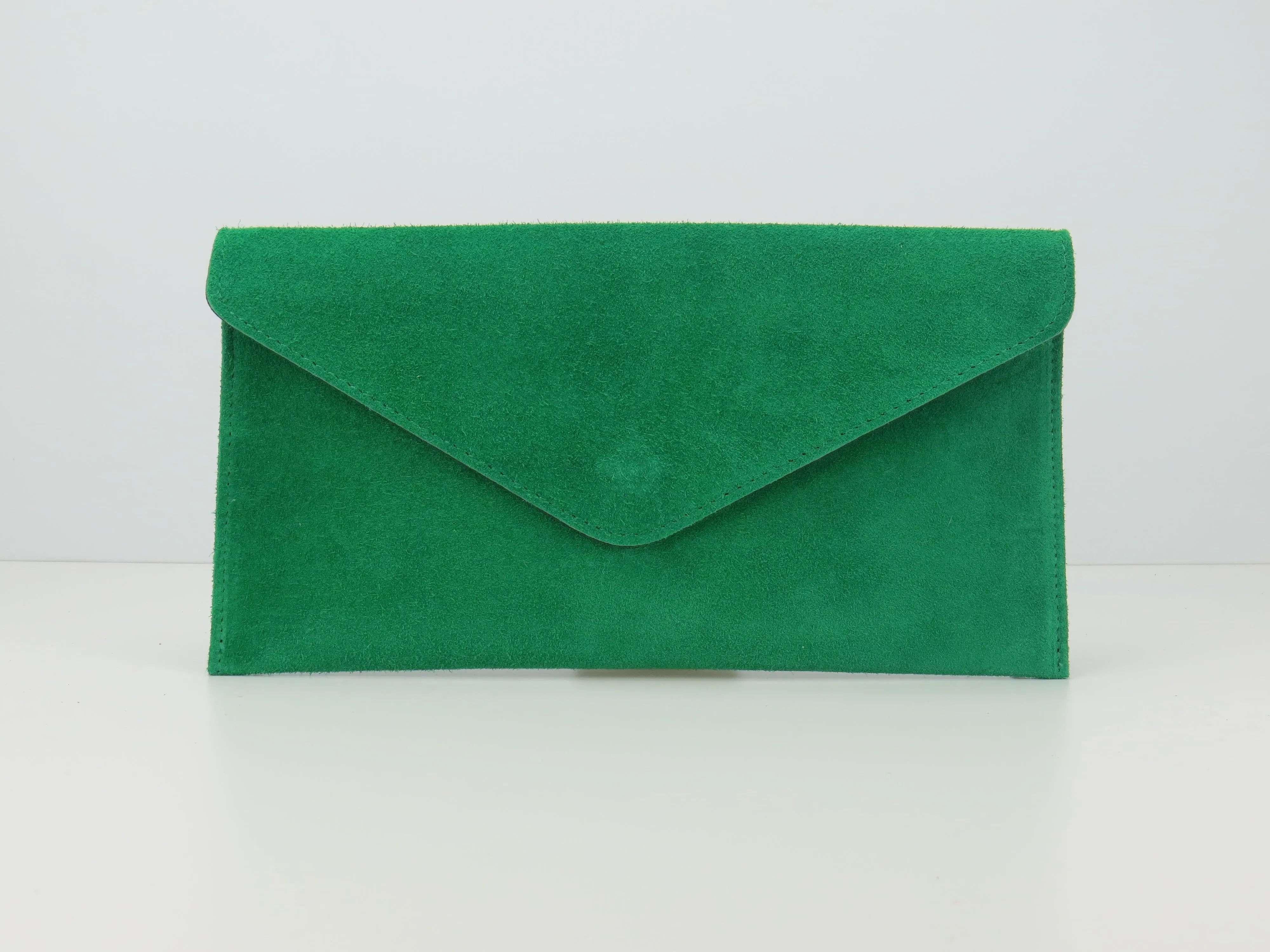 Parrot Green envelope clutch bag