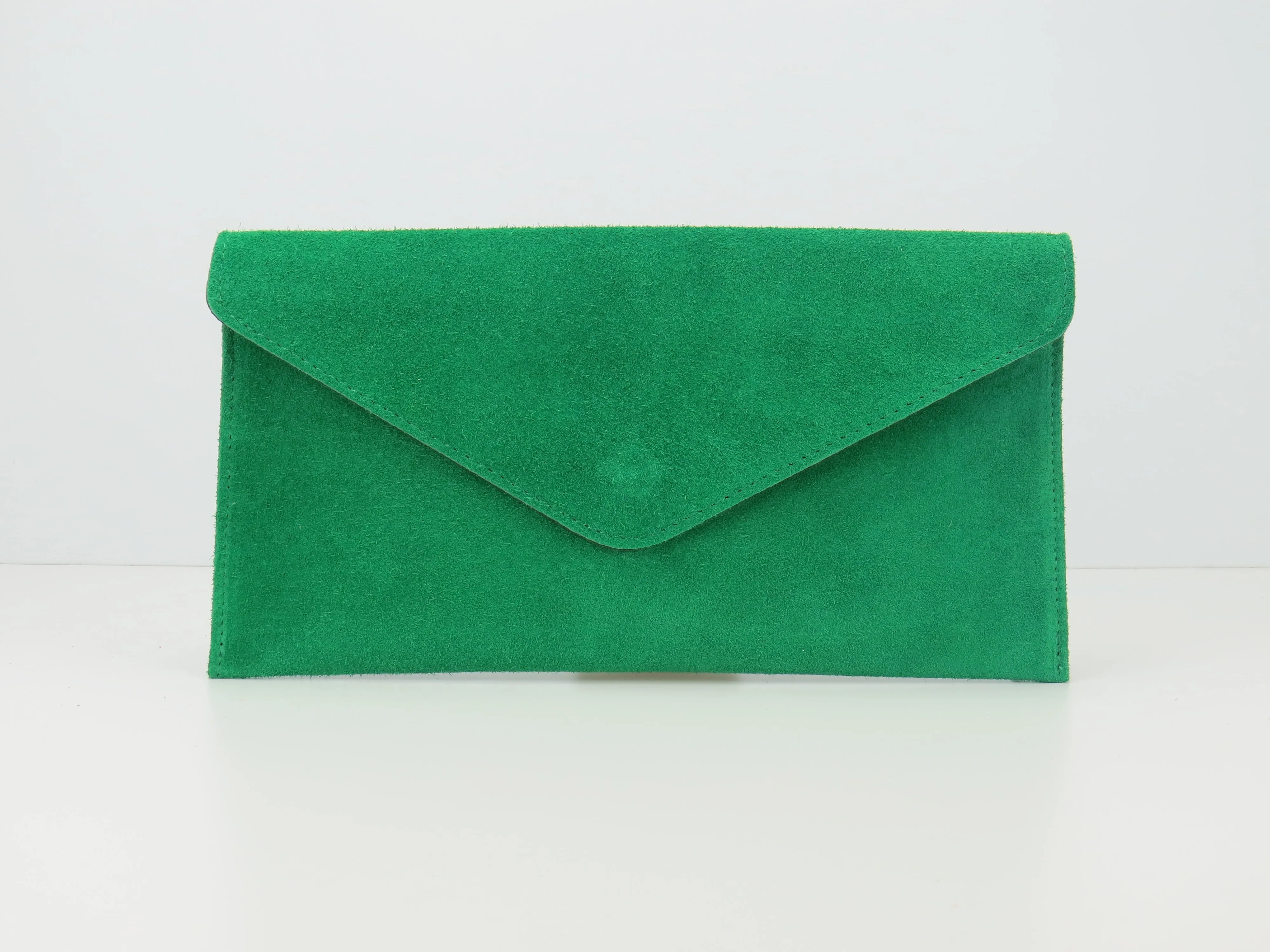 Parrot Green envelope clutch bag