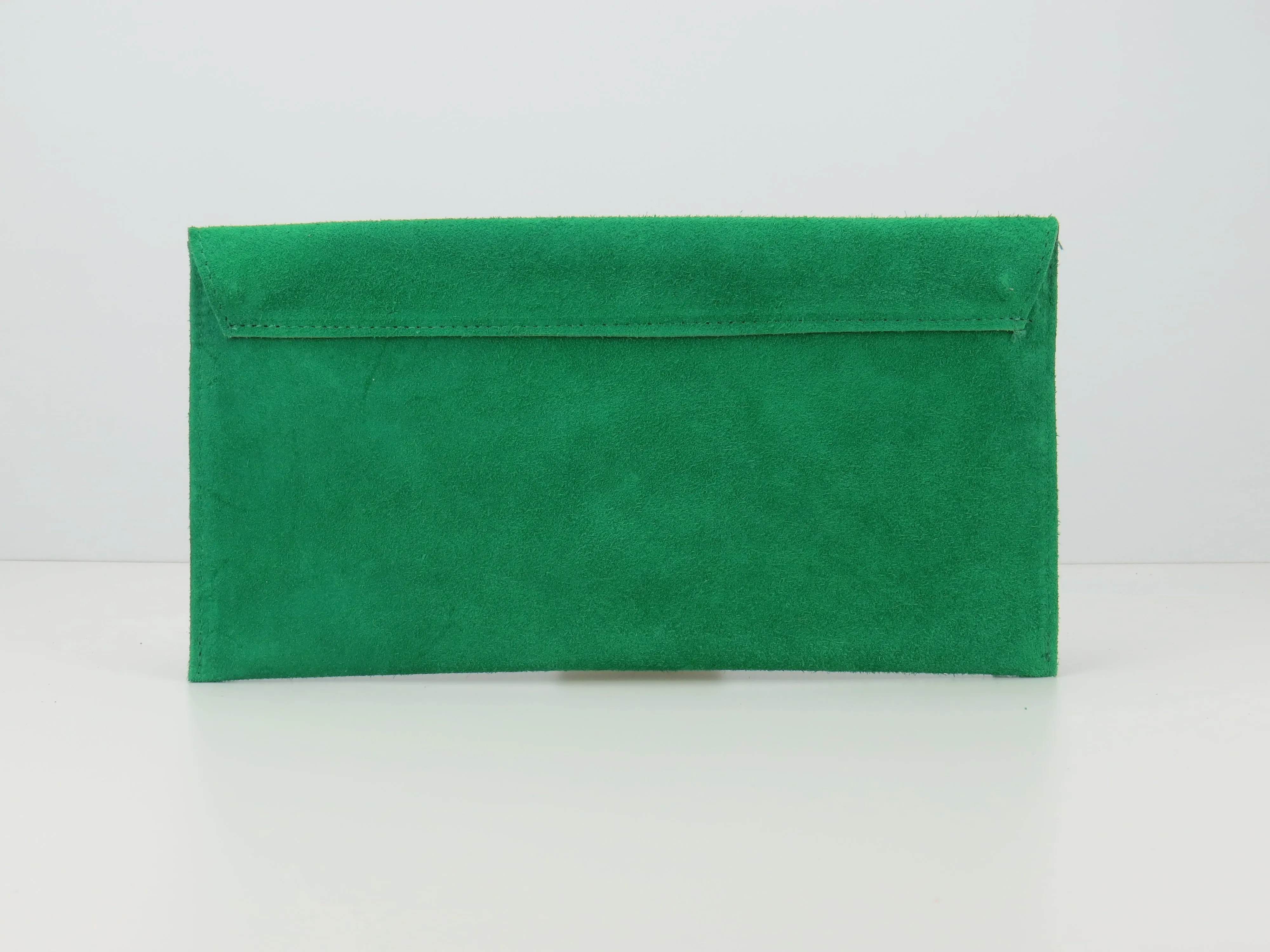 Parrot Green envelope clutch bag