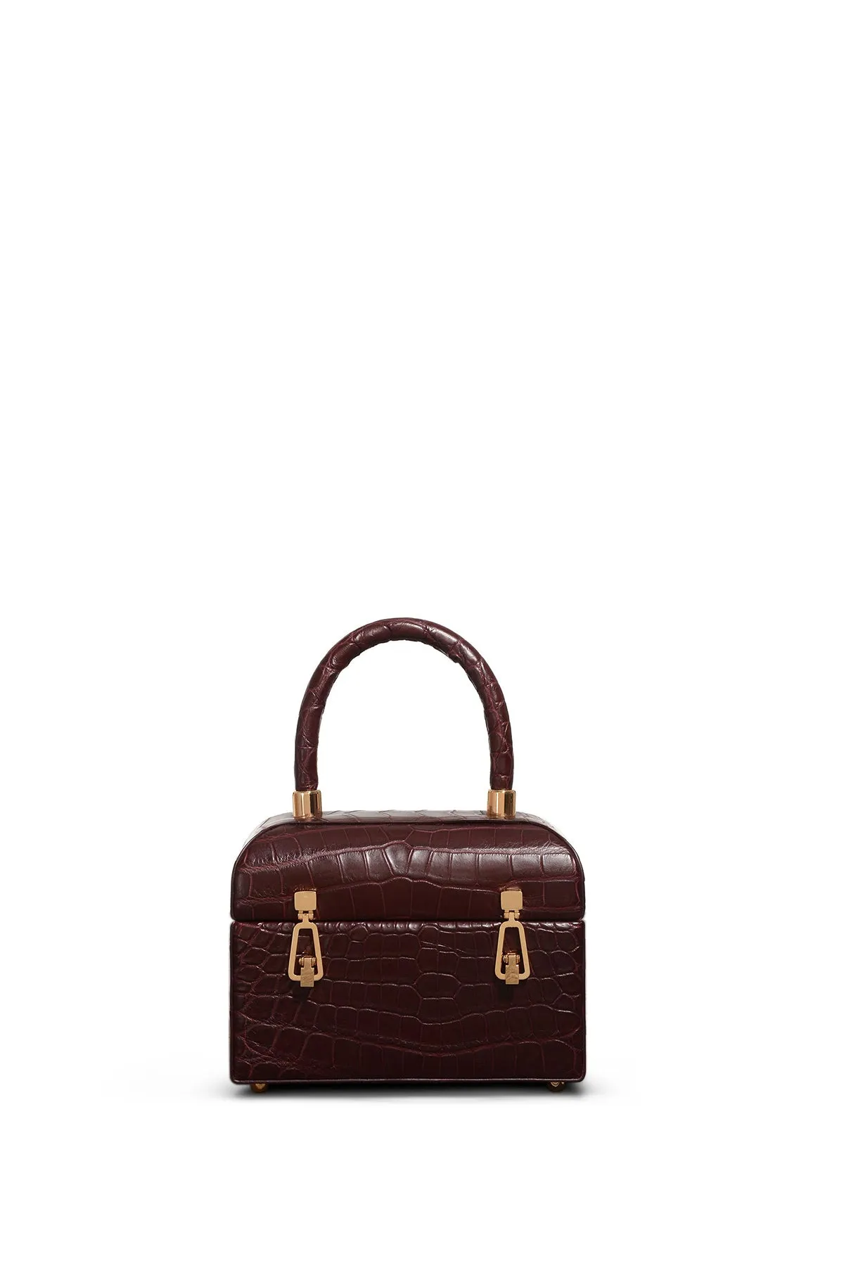 Patsy Bag in Bordeaux Crocodile Leather