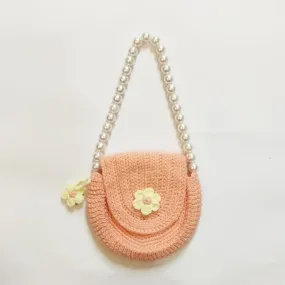 Peach Pearl Purse - Handcrafted Crochet