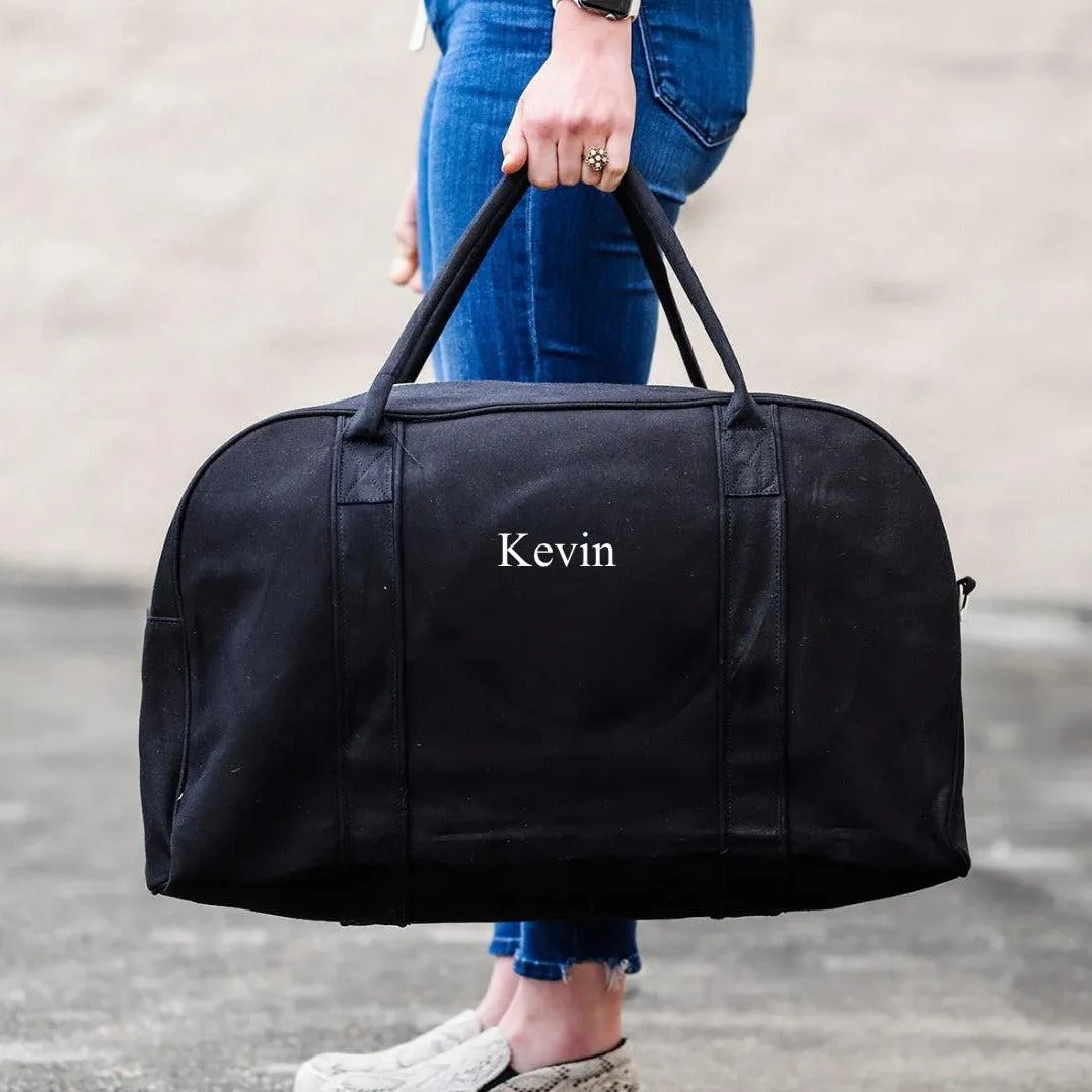 Personalized Canvas Duffel Bag