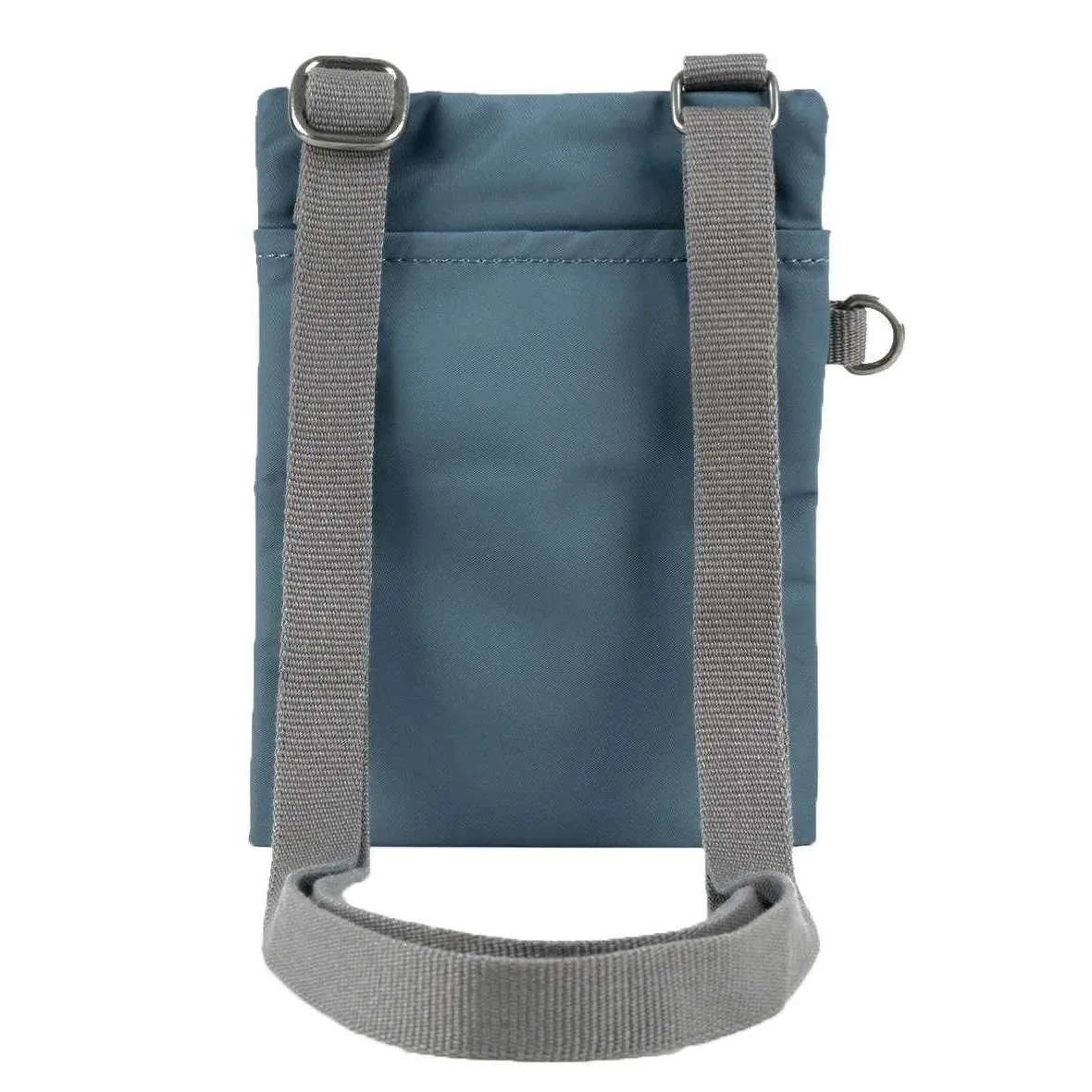 Roka Chelsea Sustainable Nylon Pocket Sling Bag - Airforce Blue