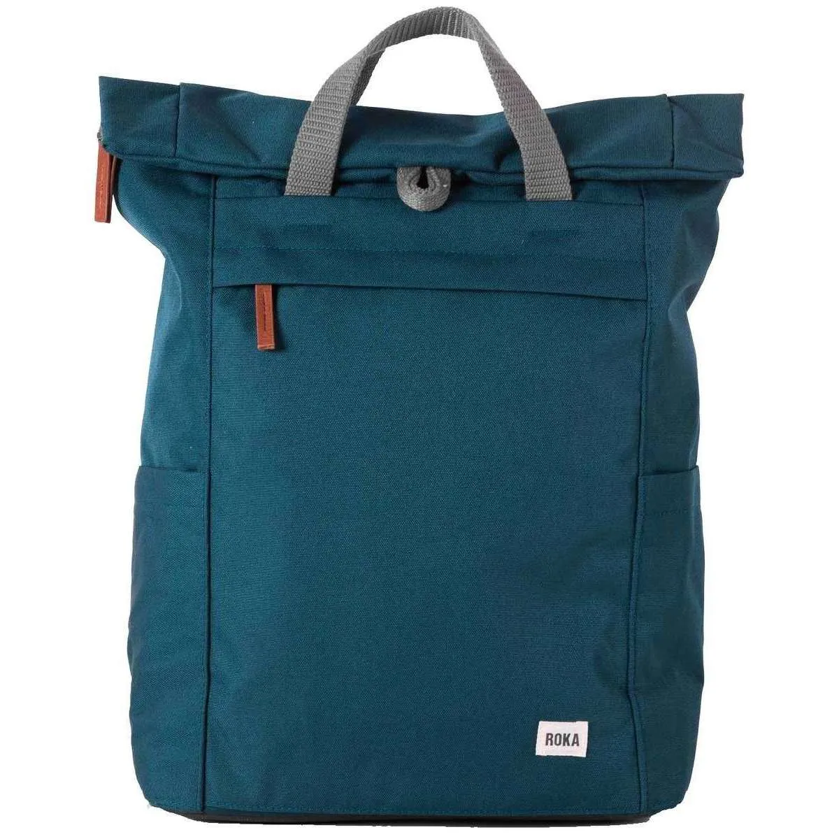 Roka Finchley A Large Sustainable Canvas Backpack - Teal