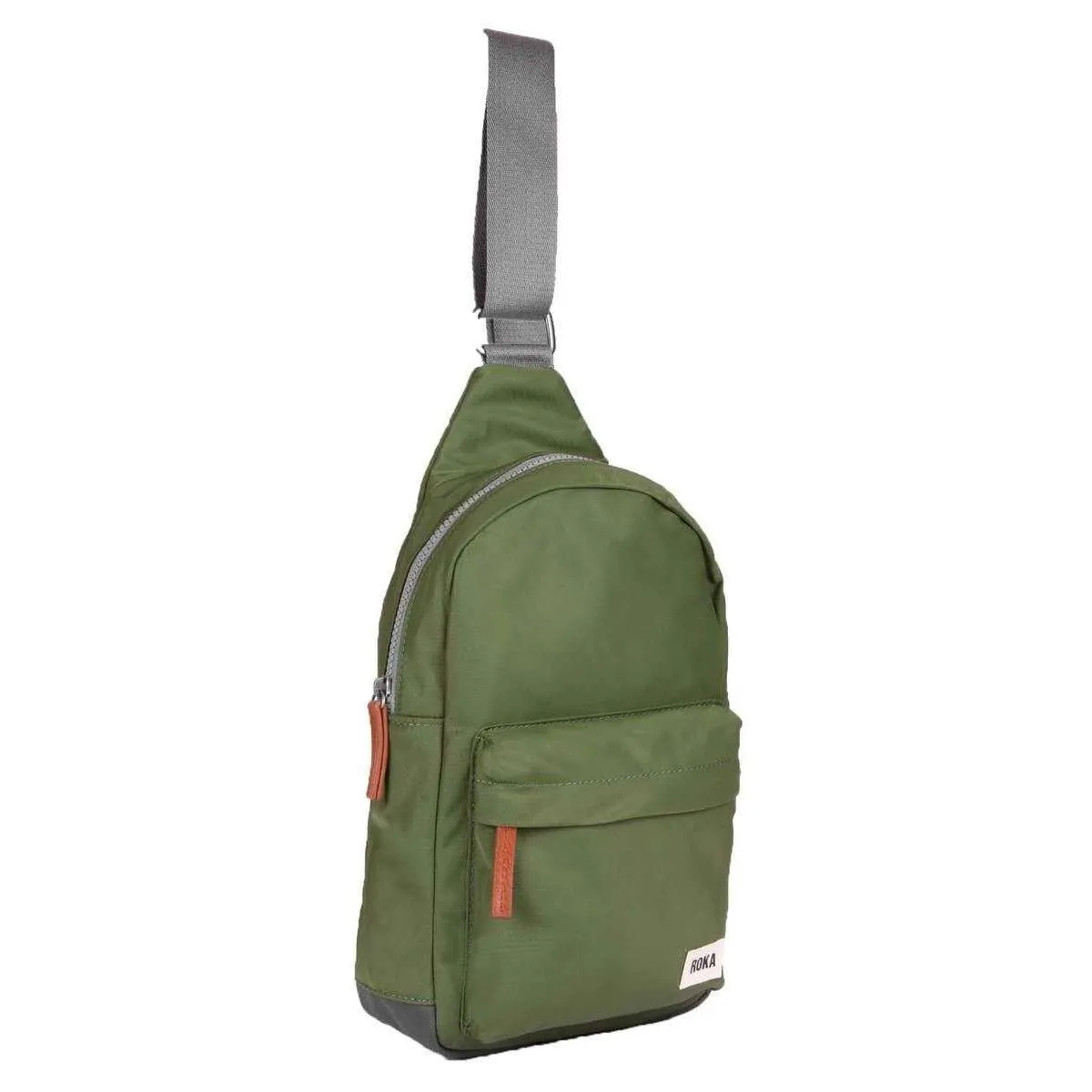 Roka Willesden B Sustainable Nylon Scooter Bag - Avocado Green