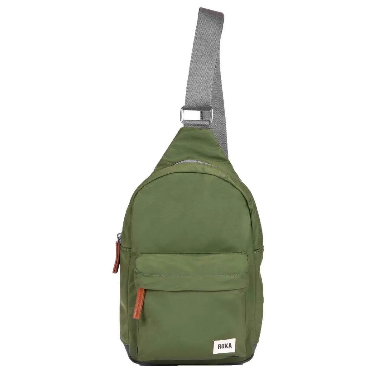 Roka Willesden B Sustainable Nylon Scooter Bag - Avocado Green