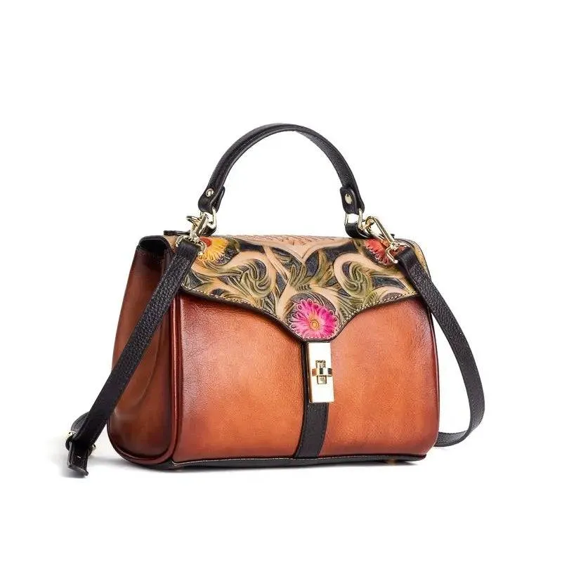 Rossie Viren Mini Leather Top Handle Satchel