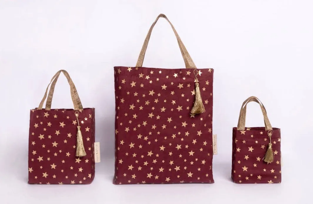 Sustainable Gift Wrap -Small Tote Bags