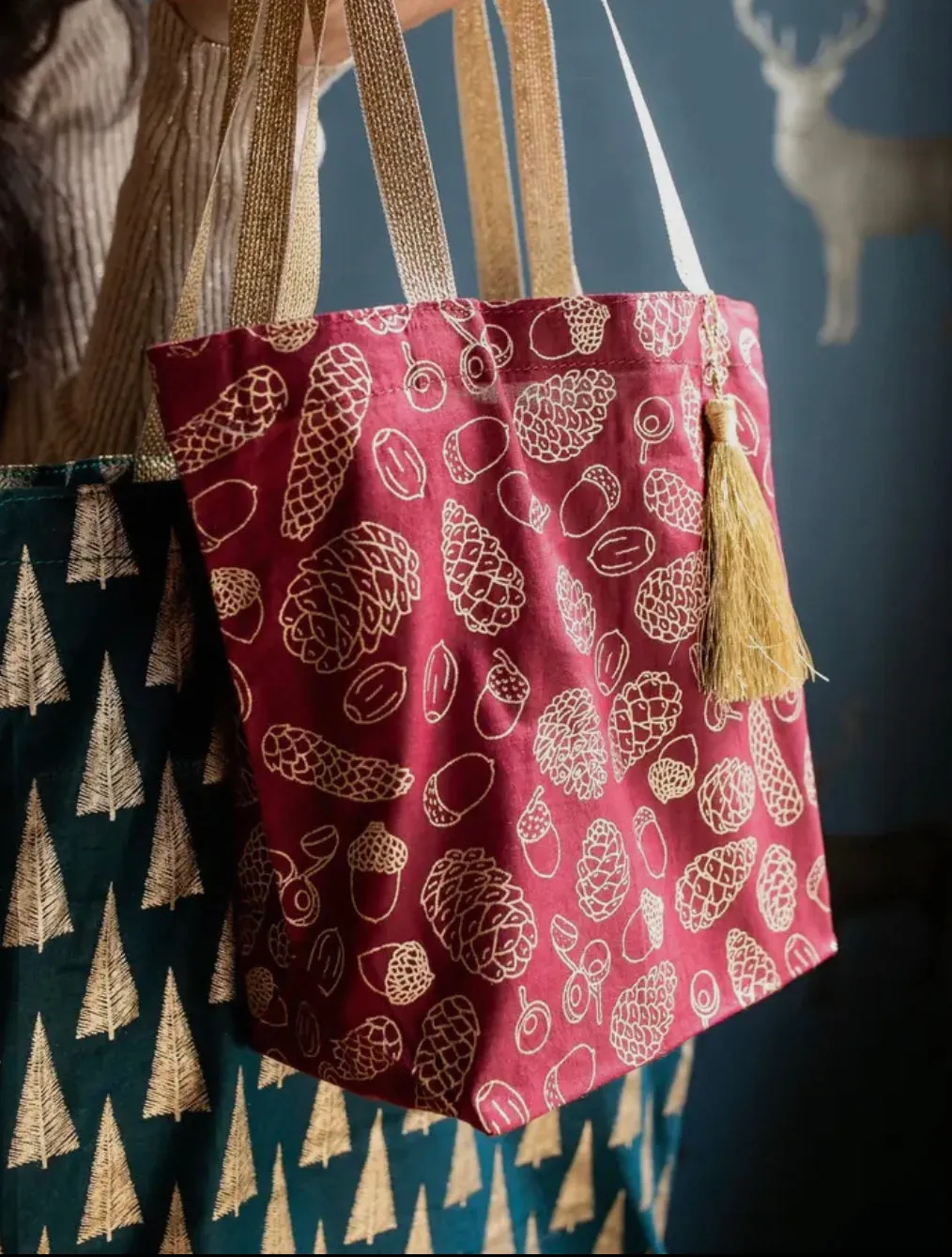 Sustainable Gift Wrap -Small Tote Bags