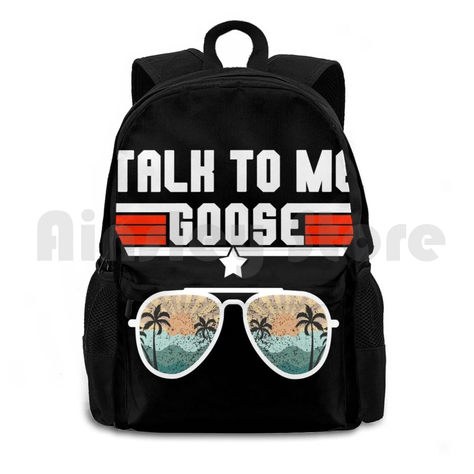 Talk To Me Goose Retro Sunset Aviator Glasses Outdoor Hiking Backpack Riding Climbing Sports Bag Maverick Goose Talk To Me