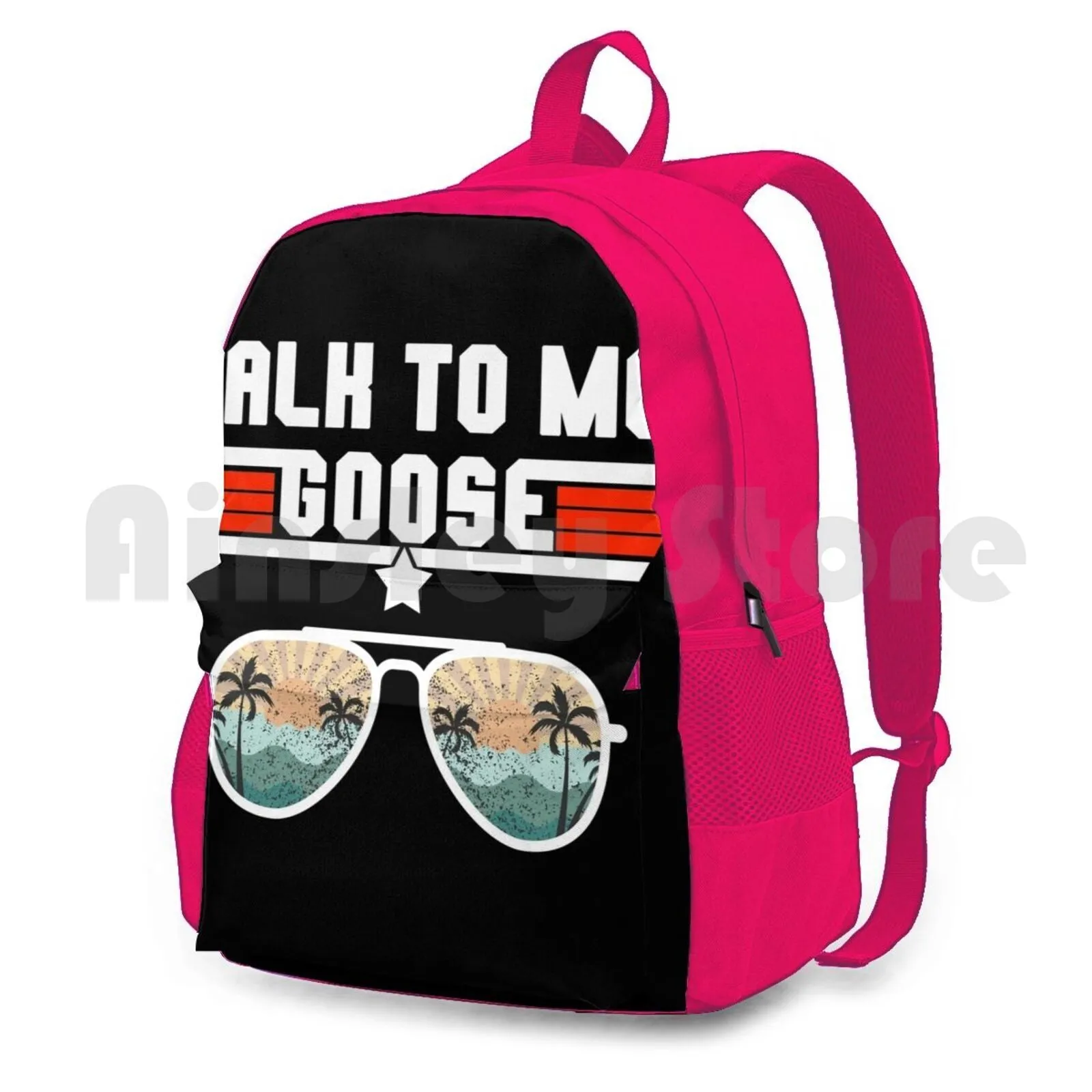 Talk To Me Goose Retro Sunset Aviator Glasses Outdoor Hiking Backpack Riding Climbing Sports Bag Maverick Goose Talk To Me