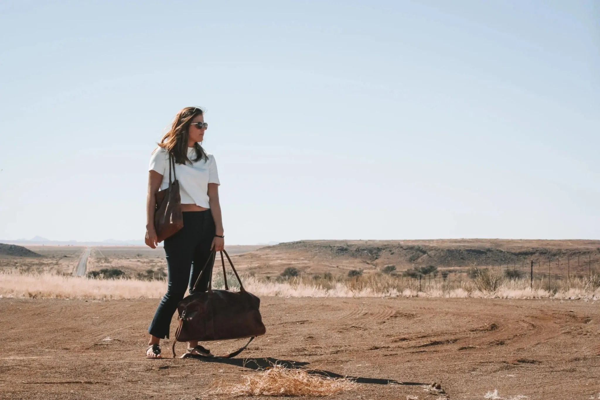 Tan Leather Goods - Jackson Leather Duffel Bag | Pecan